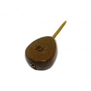 Грузило для риболовлі, Груша, фарбоване, інлайн, 100г